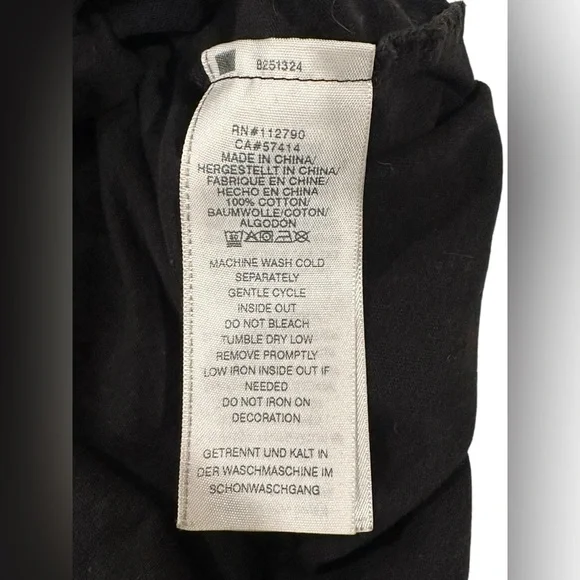 True Religion Men’s Horseshoe Logo T-shirt Men’s Size XXL Black White - Picture 10 of 10